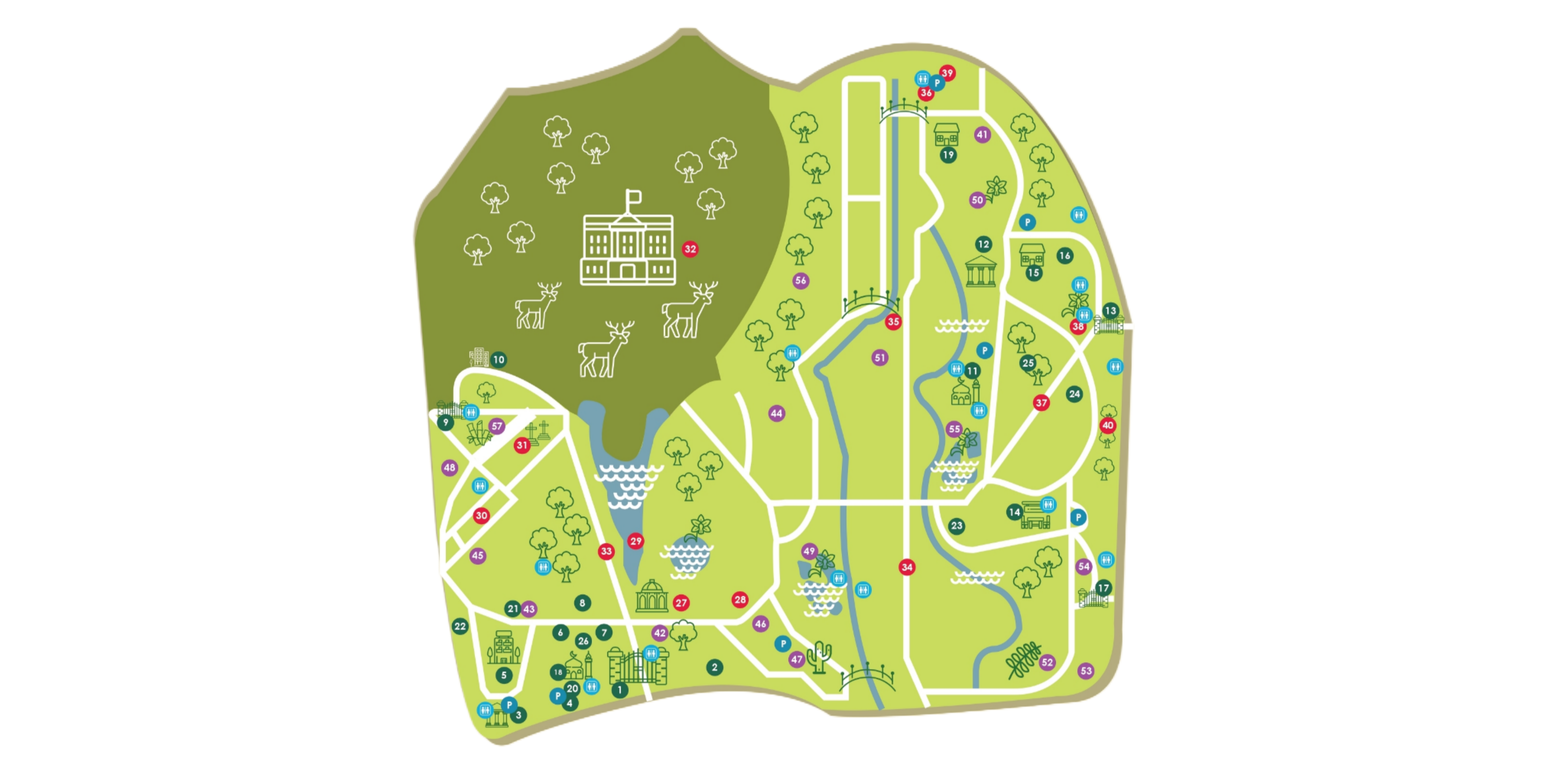 Peta Kebun Raya Bogor